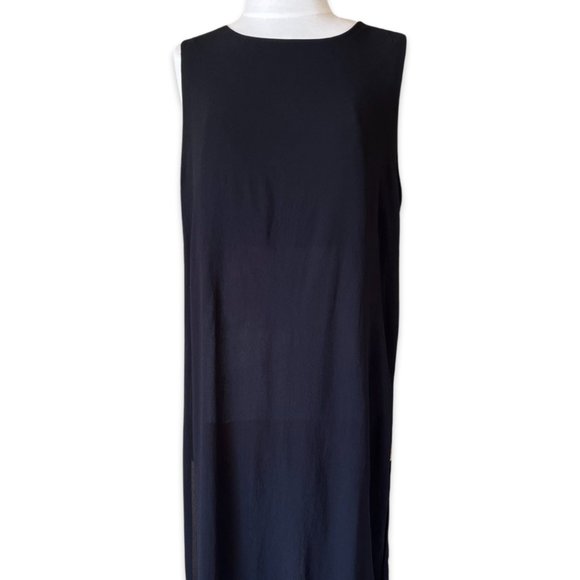 Forever 21 Black Sleeveless Maxi with High Slit - Picture 1 of 9
